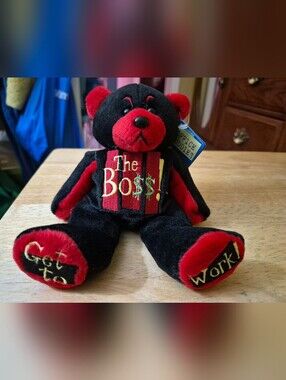 Vintage Standen Office Buddies The Boss Bear New With Tags